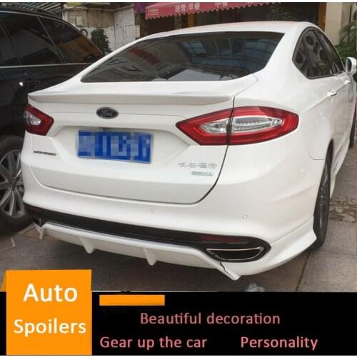 For Ford Mondeo Spoiler 2013/2014/2015/2016/2017 High Quality ABS Material Car Rear Wing Primer Color Rear Spoiler Decoration