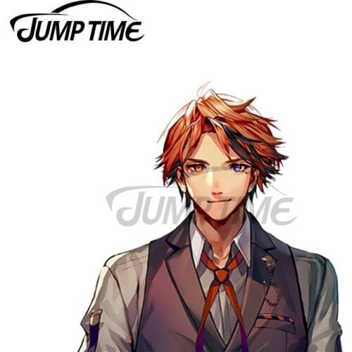 JumpTime 13 x 7.9cm For Yukoku Roberu Peeker Car Stickers Laptop Refrigerator Cartoon Decal Trunk Windows Vinyl Car Wrap