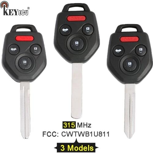 KEYECU ASK 315MHz 4D60/ 4D62/ G Chip CWTWB1U811 4 Button Remote Key Fob key for Subaru Outback Legacy Forester Impreza Tribeca