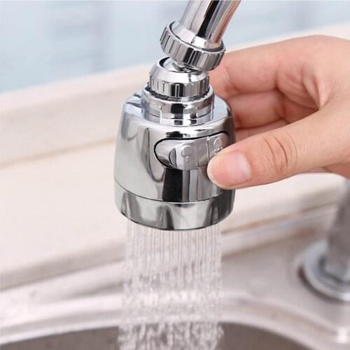 Tap Anti-Splash Nozzle Extender 360 Degree Swivel Water Saving Pressurized Faucet Sprayer Extension Device Short
