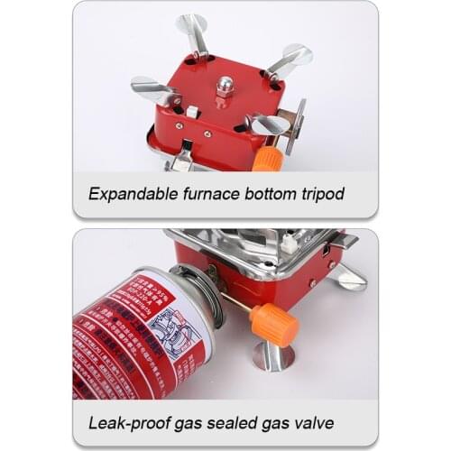 Mini Barbecue Grill Outdoor Portable Folding Small Square Stove Camping Gas Stove Safe and Durable GQ