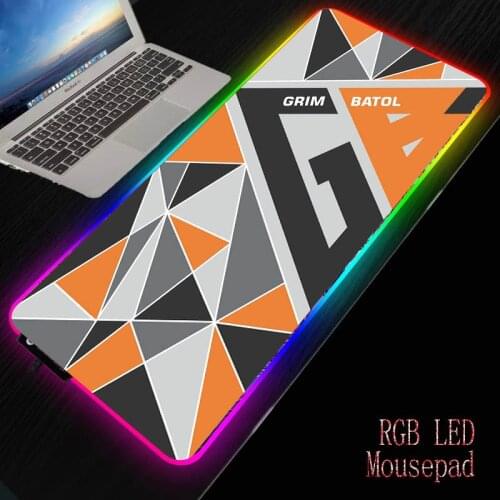 MRGBEST Triangle RGB Gaming Large Mouse Pad Led Computer Mousepad Big Mouse Mat with Backlight Carpet for Keyboard Desk Mause
