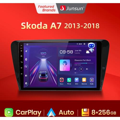 Junsun V1 2G+32G Android 10.0 4G Car Radio Multimedia Video audio Player Navigation GPS For SKODA Octavia 2013-2018 A7 2 din