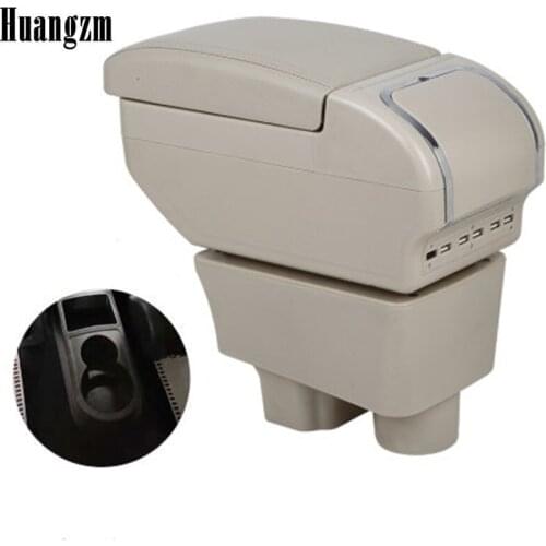 Armrest box For Skoda Rapid 2013 - 2018 9USB Charging heighten Double layer central Store content cup holder ashtray accessories