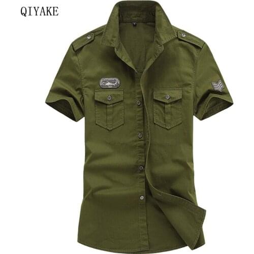 Мужские рубашки с коротким рукавом Qiyake China At AliExpress