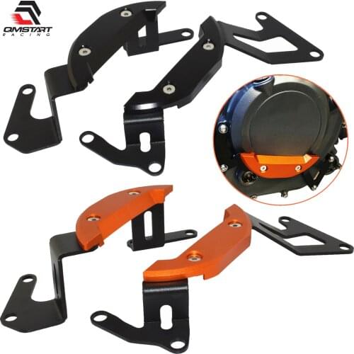 QMSTART Racing Engine Stator Alternator Clutch Gearbox Cover Guard Crash Slider Protector For KTM Duke 250 390 Duke390 2017-2021