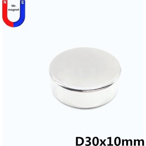 Magnet 2/10/50pcs Dia 30x10 mm hot sale round magnet Strong magnets Rare Earth Neodymium Magnet 30x10mm wholesale 30*10 mm NdFeB