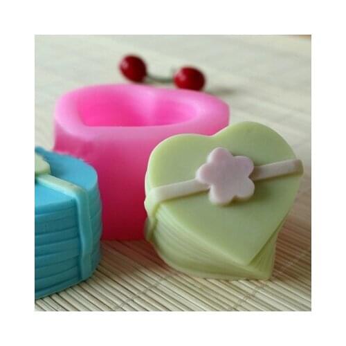 Silicon Soap Mold Soap Mould Essential Oil Soap Mold Beautiful Flower Heart Shaped Flower Multilayer DIY Craft Handmade Silicone