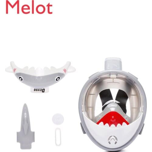Outdoor Snorkeling Three Pieces Diving Mask Equipment Snorkeling Mask Full-Dry Breathing Tube Face Mirror Childrens Swimming