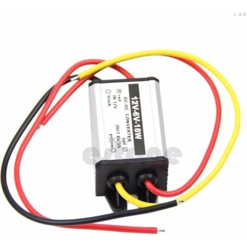Waterproof DC to DC buck Converter 12V to 6V 18W Power Supply Module M06 dropship