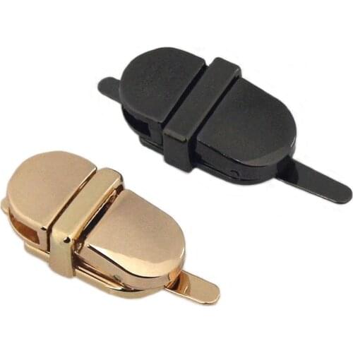 1pcs Metal Mini Tongue Lock Fashion Cute Push Lock For DIY Handbag Bag Purse Luggage Hardware Closure Bag Parts Accessories