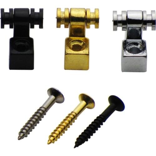2 Pcs Electric Guitar Roller String Trees String Retainers Chrome/Gold/Black/BN