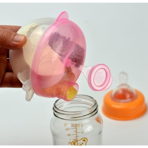 3 Lattice Portable Baby Food Storage Box Milk Powder Container Toddler Kids Formula Dispenser and Snack Cup