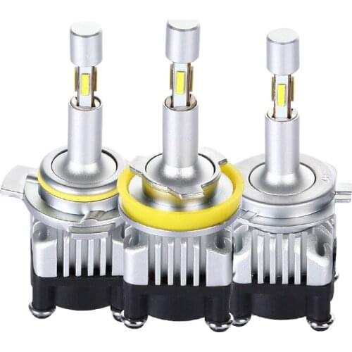 4 Sides Mini Canbus H7 H4 LED Headlight Bulbs H1 H9 H11 9005 9006 9012 Lamp 360° Focus Beam Lighting Auto Fog lights Kit 12V 24V