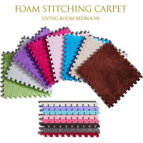 6/1PCS 30*30cm Carpet Living Room Bedroom Children Kids Soft Magic Patchwork Jigsaw Splice Heads Climbing Baby Crawing Mat