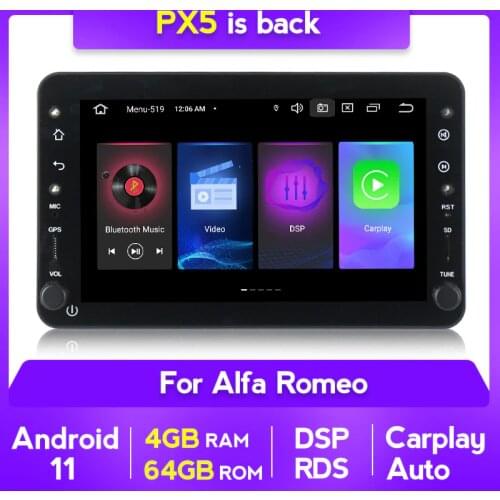 Android 11 8Core 4+64G DSP Car GPS Navigation For Alfa Romeo 159 Brera Spider Sportwagon Radio Stereo Multimedia Audio Carplay