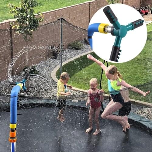Garden Automatic Watering Irrigation Summer Kids Water Park Rotating Cooling Sprinkler Pipe Water Sprayer Trampoline Sprinklers