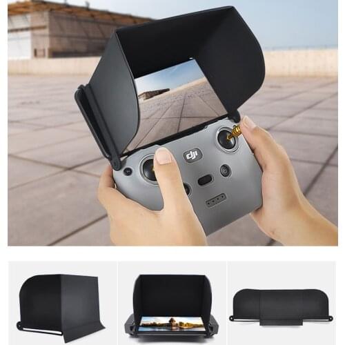 DJI Mavic Air 2/Air 2S Remote Control Sunshade Mobile Phone Sun Hood Sunshade with CNC Joysticker +Silicone Protector