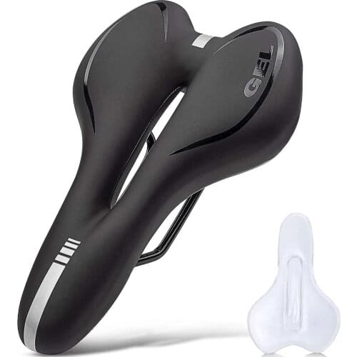 Bicycle Saddle Shock Absorbing Hollow Anti-skid GEL PU Extra Soft Mountain Bike Saddle MTB Road Cycling Seat Bicycle Accessories