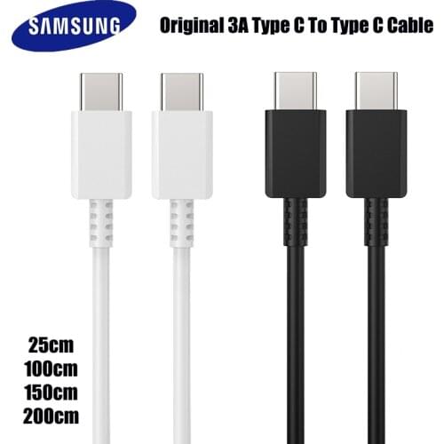 Samsung Galaxy S20 Plus Note 10 Pro Type C Cable USB3.0 25W PD USB Type-C To Type-C Fast Charger Cable For Note10 S20 Ultra 1M