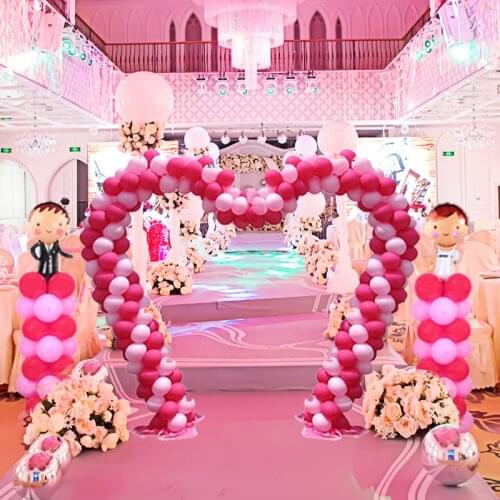 Metal Heart Star Shaped Balloon Arches Frame Kit Wedding Party Entrance Decor Removable Portable Balloon Display Stand Support