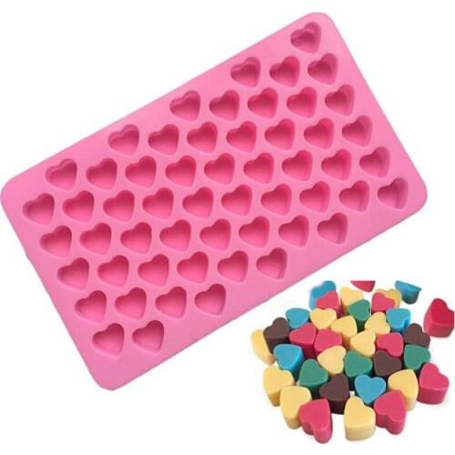 Mini Heart Shape Silicone Ice Cube Tray Chocolate Fondant Mold 3D Pastry Jelly Cookies Baking Cake Decoration Tools MUMR999