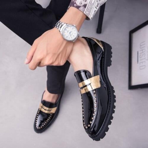 Fashionable Outdoor Leather Casual Shoes Comfortable Mens Leather Business Work Shoes 2021 Mens Changing Shoes