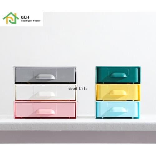 Plastic Under Table Hidden Desk Organizer Memo Pen Stationery Storage Box Desk Drawer Divider For Home Office
