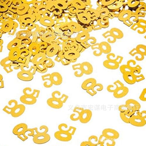 Fiftieth Anniversary of Golden Wedding/15 grams Sequins PVC Flat for DIY Card Making Craft Color Collection