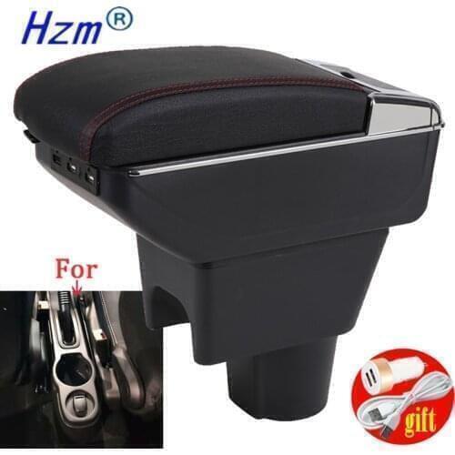 For Nissan Terrano 3 armrest box universal car center console modification accessories double raised with USB