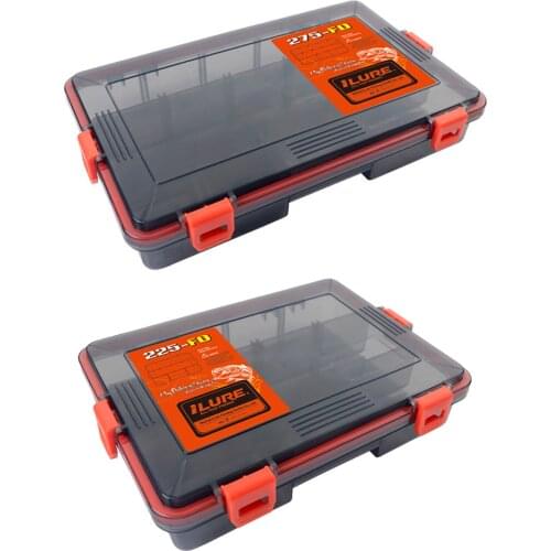 Portable Lures Fishing Tackle Box Multi Slots Bait Lure Hook Storage Box Organizer Outdoor Fishing Accessories