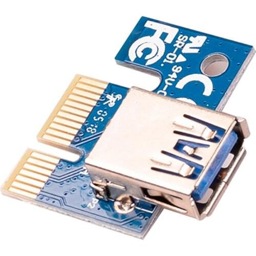 PCI-E Riser Card PCIE 1X to 16X Mining Extension 4Pin Power Supply Combination