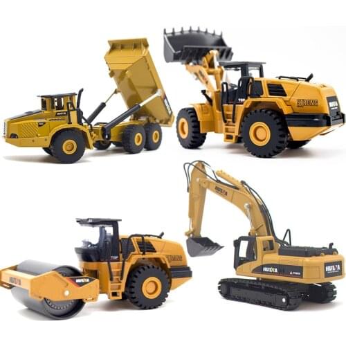 1:50 alloy dump truck excavator Wheel Loader Diecast Metal Model Construction Vehicle Toys for Boys Birthday Gift Car Collection