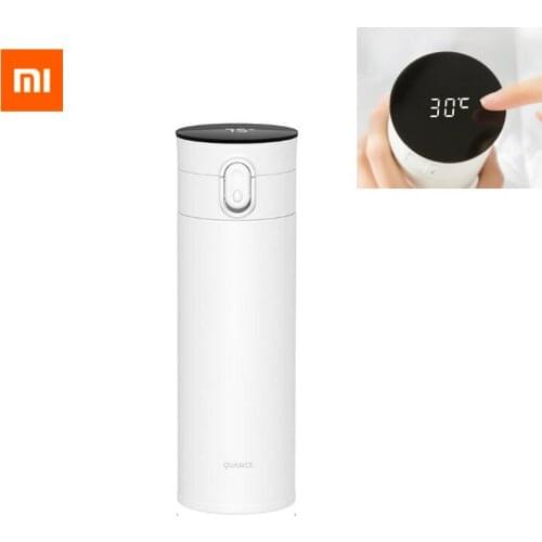 Xiaomi Quange 316 Stainless Steel Thermos Vacuum Cup Thermoses Temperature Display Thermoscup One-button Flip Coverb 400ml