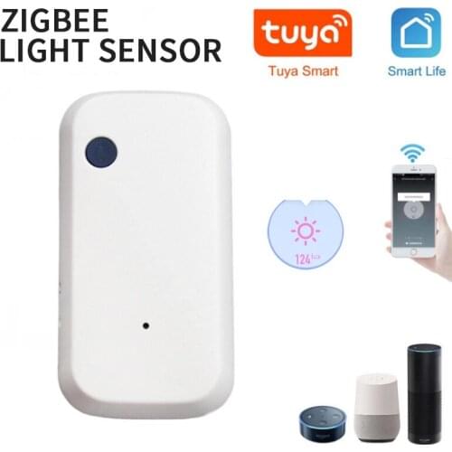 Tuya Zigbee Smart Home WIFI Illuminance Sensor Light Sensor Smart WiFi Brightness Sensor Support Alexa Google Home Smartlife App