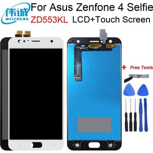 For Asus Zenfone 4 Selfie ZD553KL X00LD LCD Display Panel Touch Screen Digitizer Assembly Spare Parts+Tools For ASUS ZD553KL