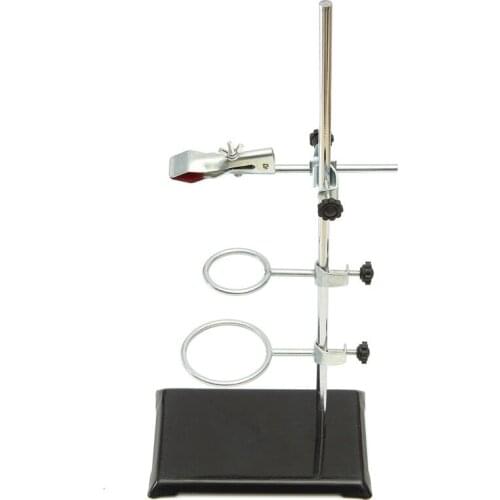 1 Set 35cm High Retort Stand Iron Stand With Clamp Clip Laboratory Ring Stand Educational Equipment School Education Supplies
