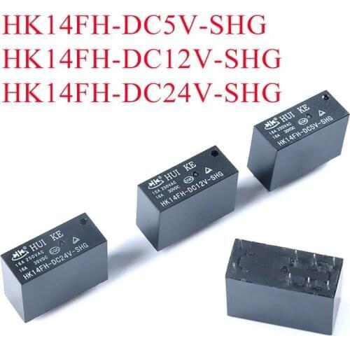 2Pcs HUI KE Power Relay HK14FH DC 5V 12V 24V 16A 8 Pins 8-Pin HK14FH-DC5V-SHG HK14FH-DC12V-SHG HK14FH-DC24V-SHG HUIKE *FD244-246