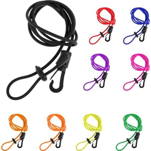 2x Elastic Paddle Leash Clip Lanyard Safety Tether f / Kayak Boat Fishing Rod