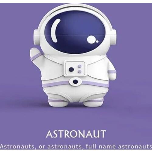 3D Cartoon Astronaut Wireless Bluetooth Earphone Case For Airpods 1/2 Silicone Soft Cute Charging Box Cover For Airpods Pro 3