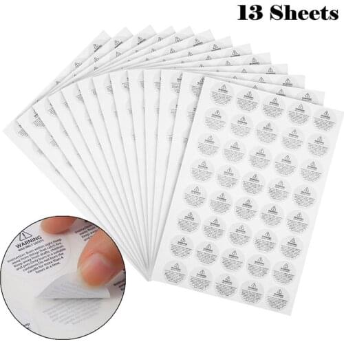 520Pcs Candle Warning Stickers Candle Jar Container Labels Wax Melting Safety Stickers