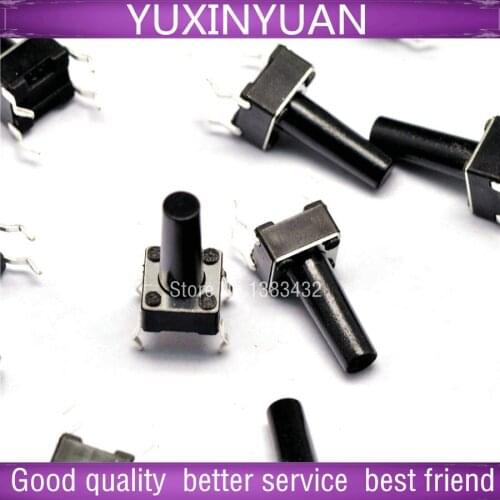 6*6*13mm vertical light touch switch 4 feet switch/button switches 10pcs/lot