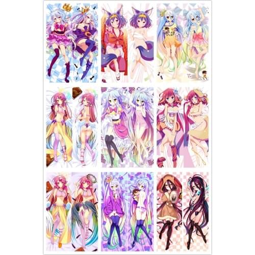 Anime Dakimakura Body NO GAME NO LIFE The Game Of Life 150x50cm 100x35cm Pillow Case Cover Manga