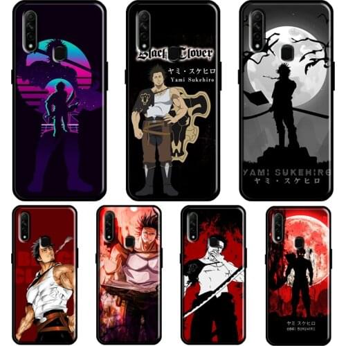 Yami Sukehiro Black Clover Anime Case For OPPO A53 A31 2020 A5 A9 A15 A52 A72 A92 A1K A83 A91 A5S Find X3 Pro Reno 2Z Cover