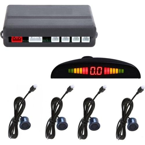 Car Parking Sensor System Car Reverse Parking R-adar System Car Parking Reverse Backup R-adar Sound Alert with 4 Sensors