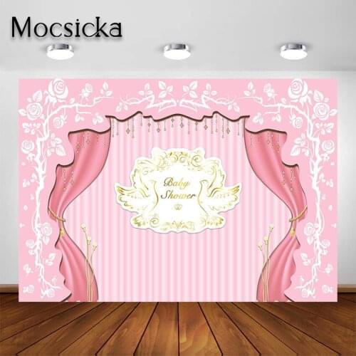 Mocsicka God Bless Backdrop for Baby Shower Baptism First Holy Communion Party Decoration Photography Background Photoshoot