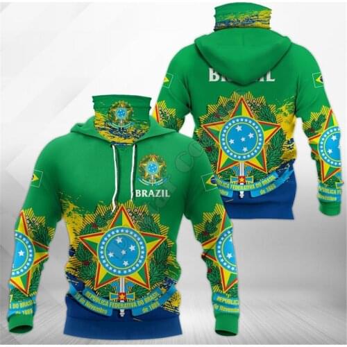Brazil 3D Printed Hoodies Harajuku Fashion Sweatshirt Women Men Casual Pullover Hoodie Mask Warm Drop Shipping 01