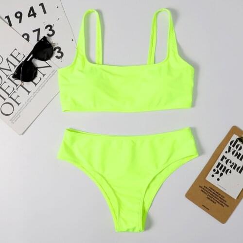 Sexy High Waist Bikini Swimsuit Womens 2021 Swimwear Female Bikinis Set Push Up Swimming for Bathing Suit Women Swimsuits Wear