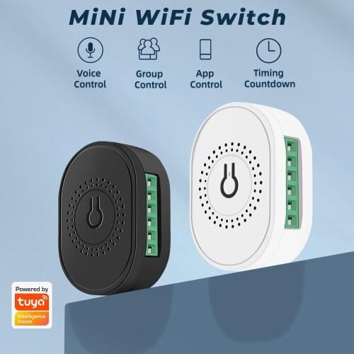 Mini WiFi Smart Switch Light 2 Way Smart Switch Module DIY On Off Can Timing Control Wireless Breaker For Google Home Alexa