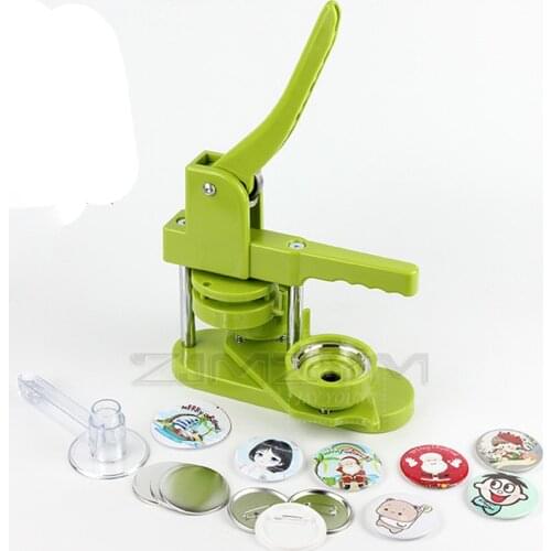 Upgraded Badge Punch Press Maker Machine Mini Badge machine package DIY Making Set with 100 Circle Button Parts